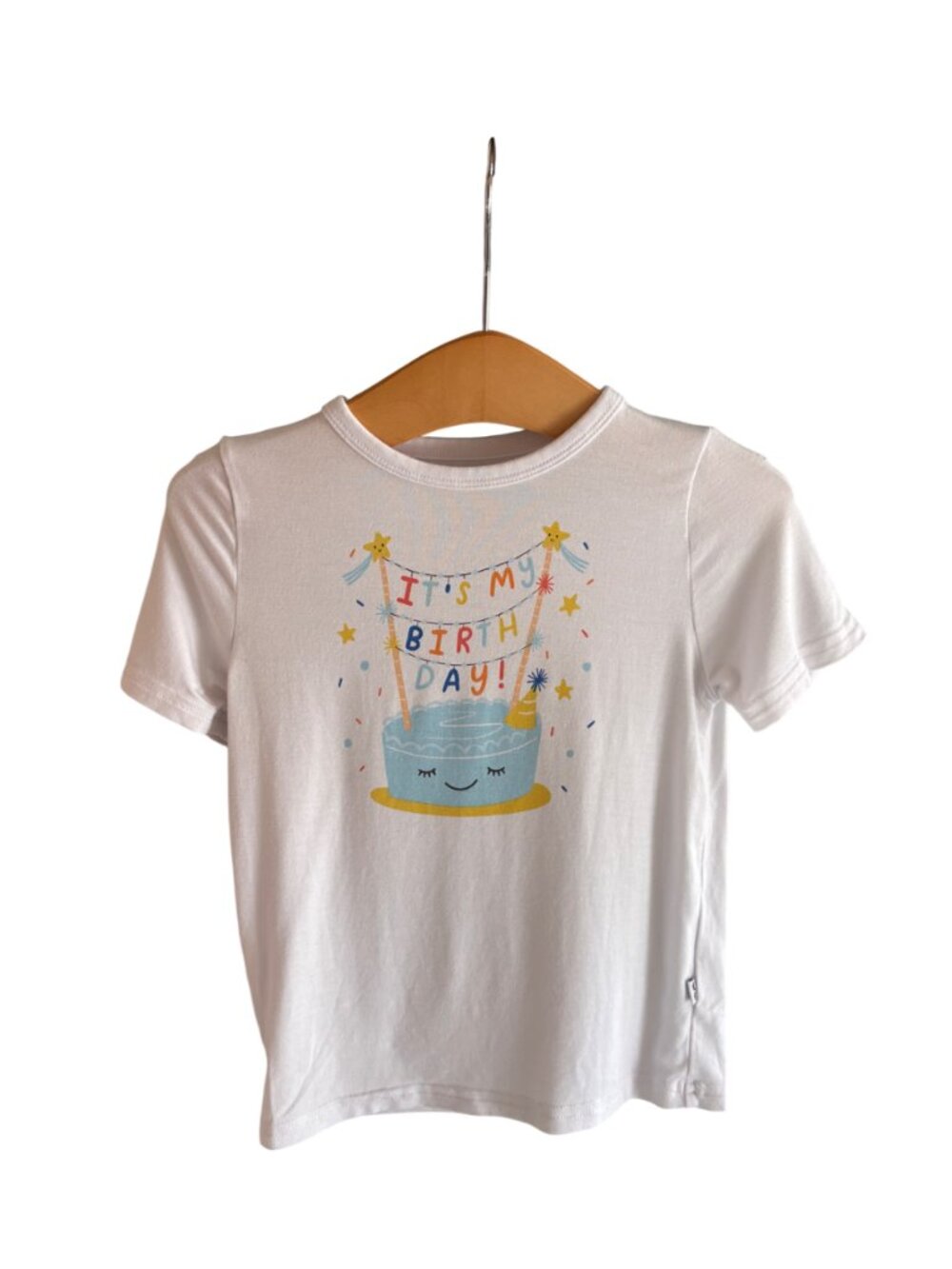 Play by Little Sleepies Short Sleeve Birthday Tee Size 18-24M